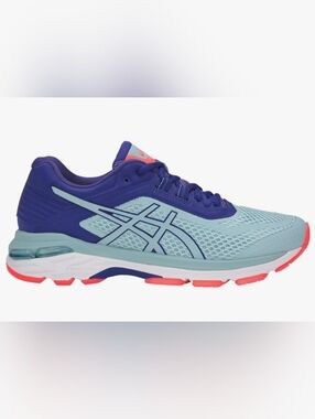 ASICS GT 2000 6 Womens Size 6.5 Activewear Running Shoe - Blue/Orange NWT Preppy